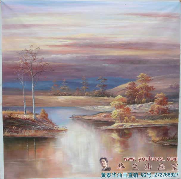 田园油画风景田园风光油画作品